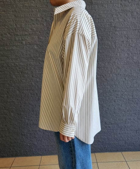 【Original✨】ストライプメッセージシャツ