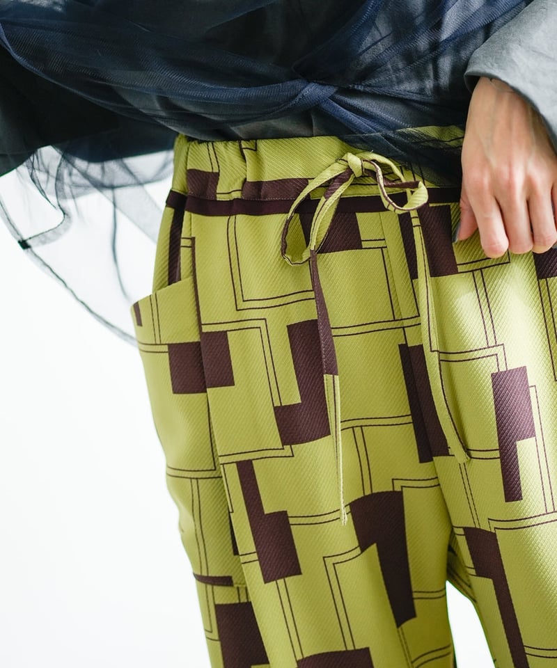 Lallia Mu ドットパンツ ブロックプリントパンツ / Lalliamu | CALENDRIER online store