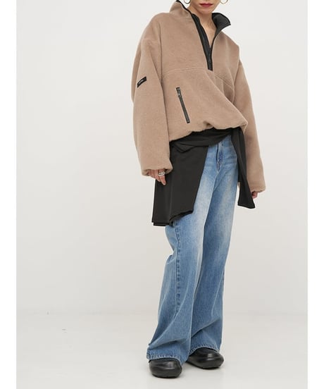 SHAGGY HALF ZIP JK Y254-41126-4 / YENN