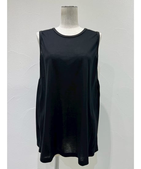 シアー天竺バックギャザータンク 601459  / CYAN tokyo