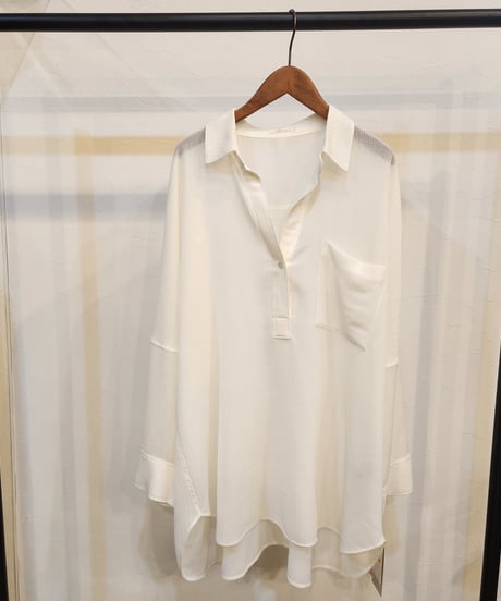 535910 クレープスキッパーブラウス / cafune