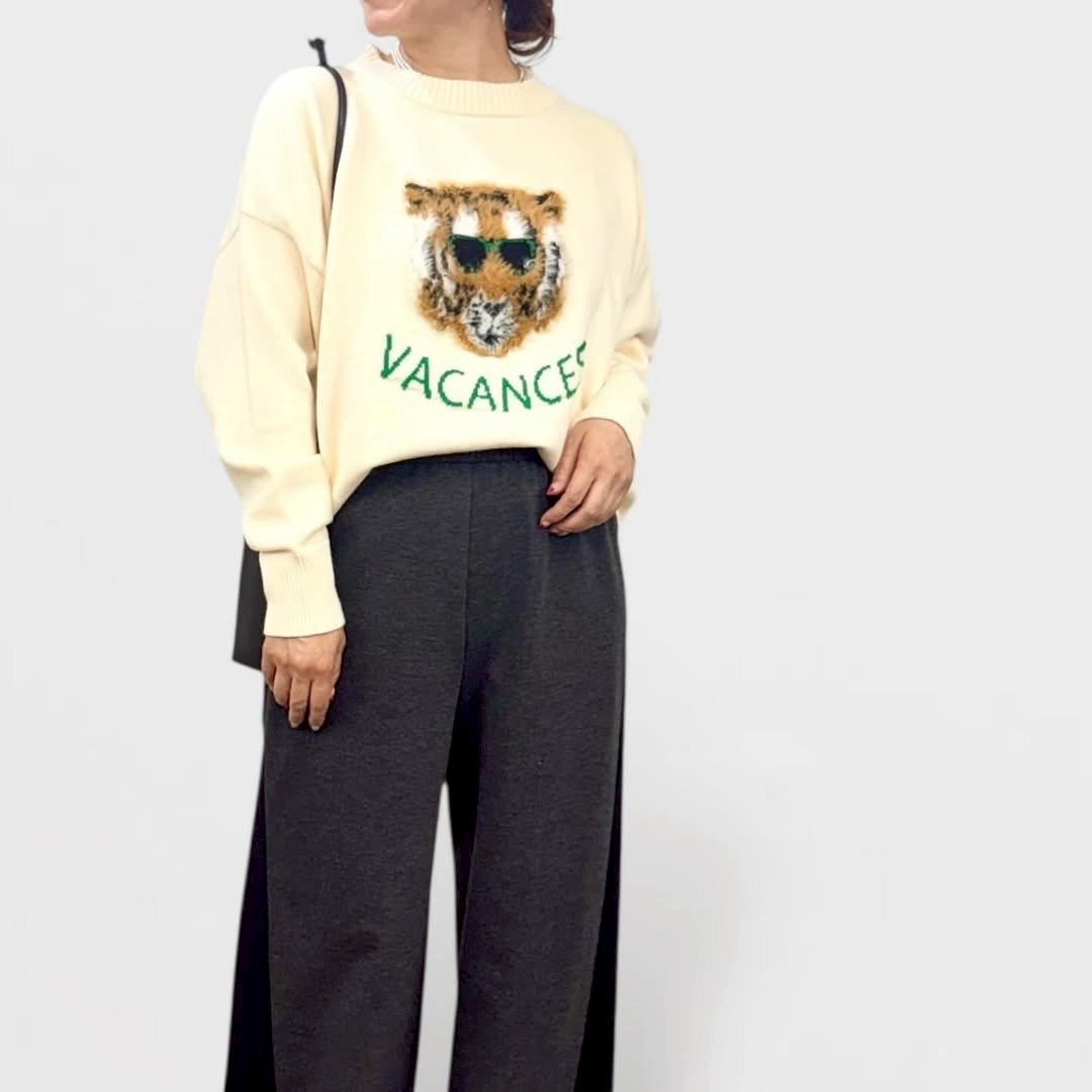 ウールライク ファー・タイガーJQトップス 552-25604 / QTUME | CALEN