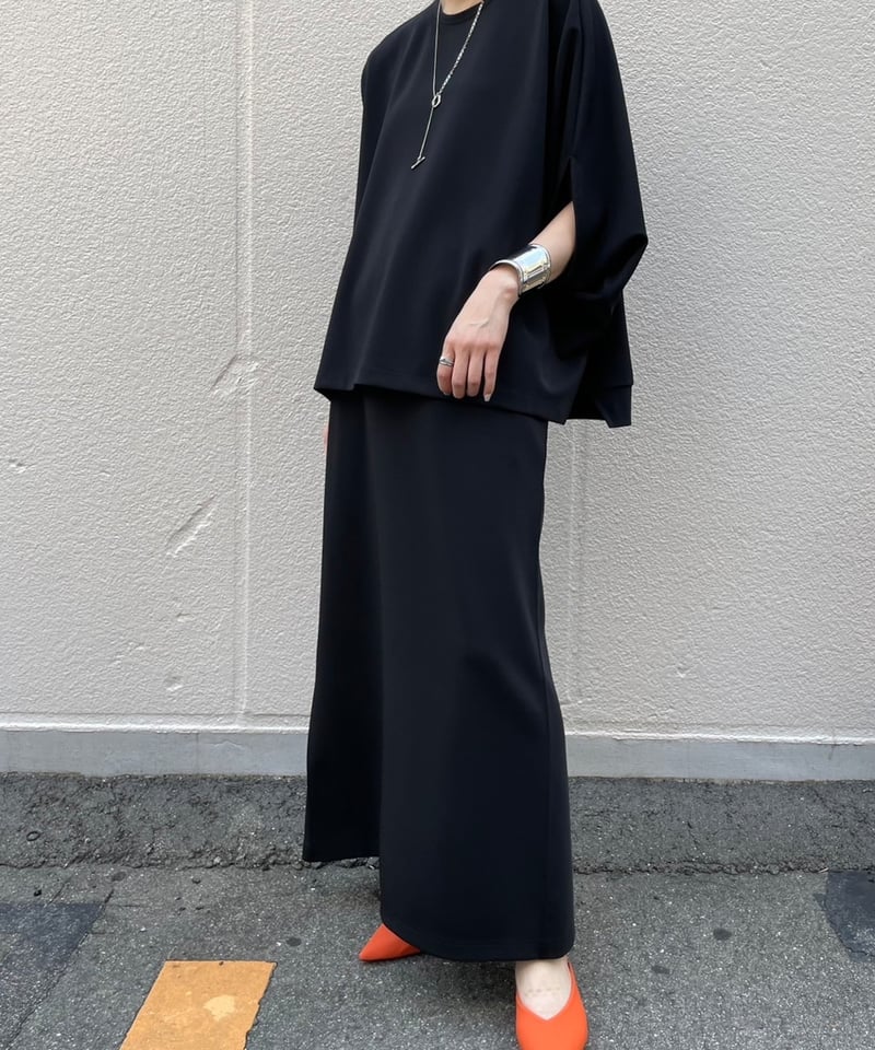 マットダブルニットバックフレアスカート/cafune | CALENDRIER  