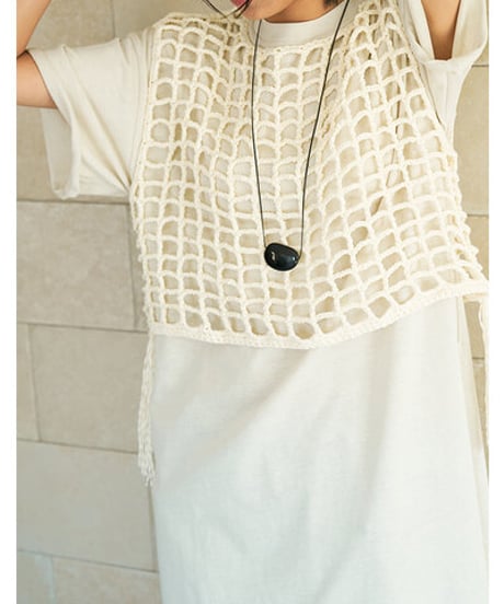 CROCHET MESH TOPS　Y262-91059　 / YENN