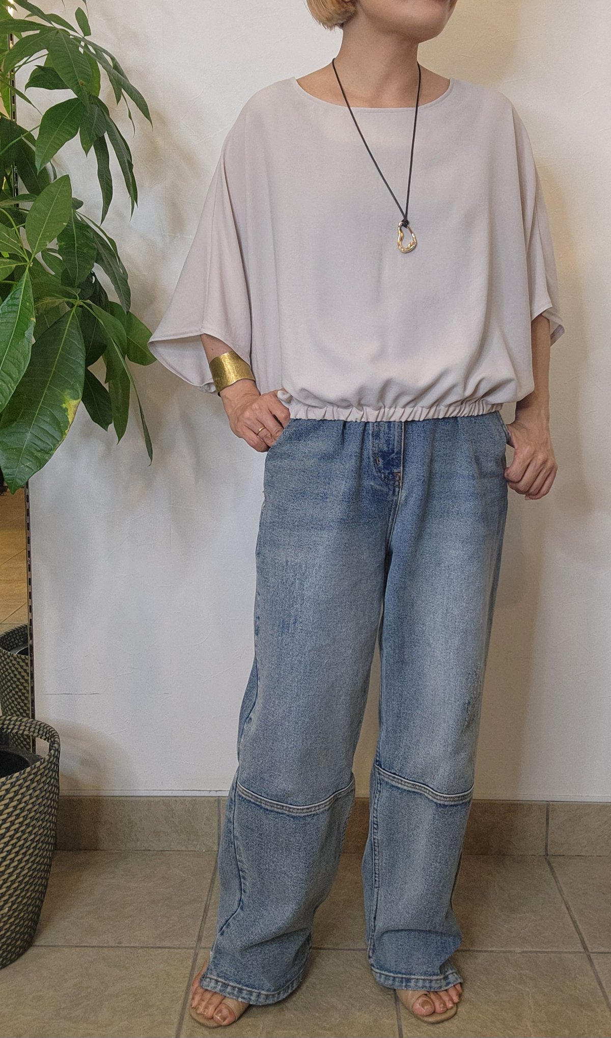ジョーゼットブラウスTシャツ 610-85037 / CLOCHE | CALENDRIER 