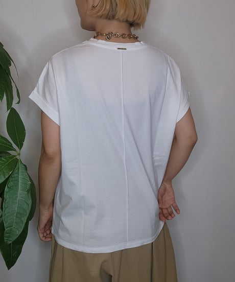 フォトヘムラウンドTシャツ 0126209112 / MICA&DEAL