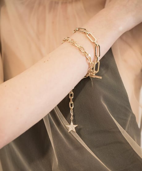Twinkling star chain bracelet