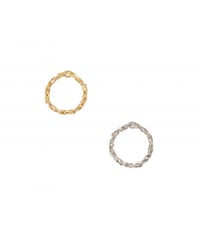 Textured snake chain ring 26A3-54 / Sea'dsMara