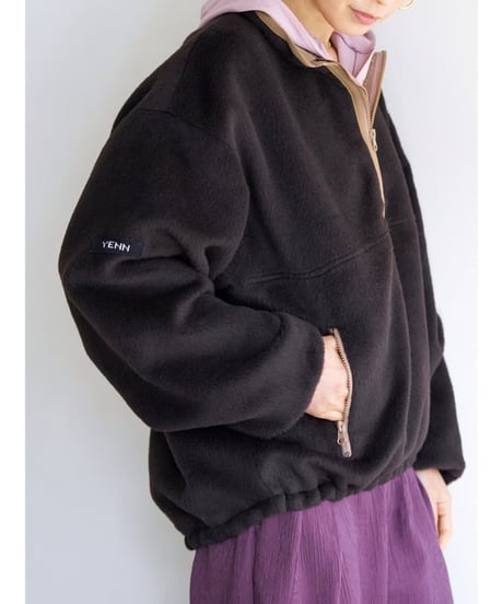 SHAGGY HALF ZIP JK Y254-41126-4 / YENN