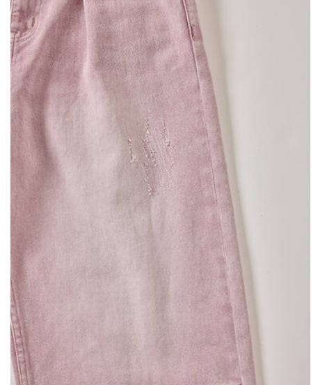 【再入荷✨】タックワイドデニムピンク Y252-31064-3  / YENN