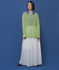 ネップメッシュニットTOPS  601461  / CYAN tokyo