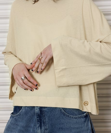【YENN】WIDE SLEEVE LONG TEE