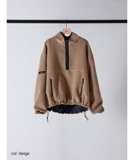 SHAGGY HALF ZIP JK Y254-41126-4 / YENN