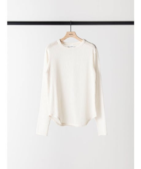 STRIPE SHEER RIB TEE  Y263-82086 / YENN