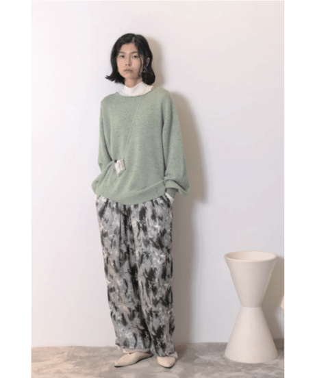ワッシャーサテンプリントパンツ 3755-253MK / CHIGNON