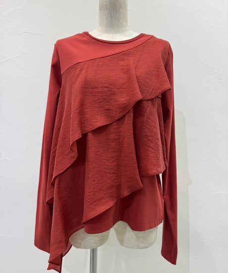 アシメフリルコンビTOPS　604486   / CYAN tokyo