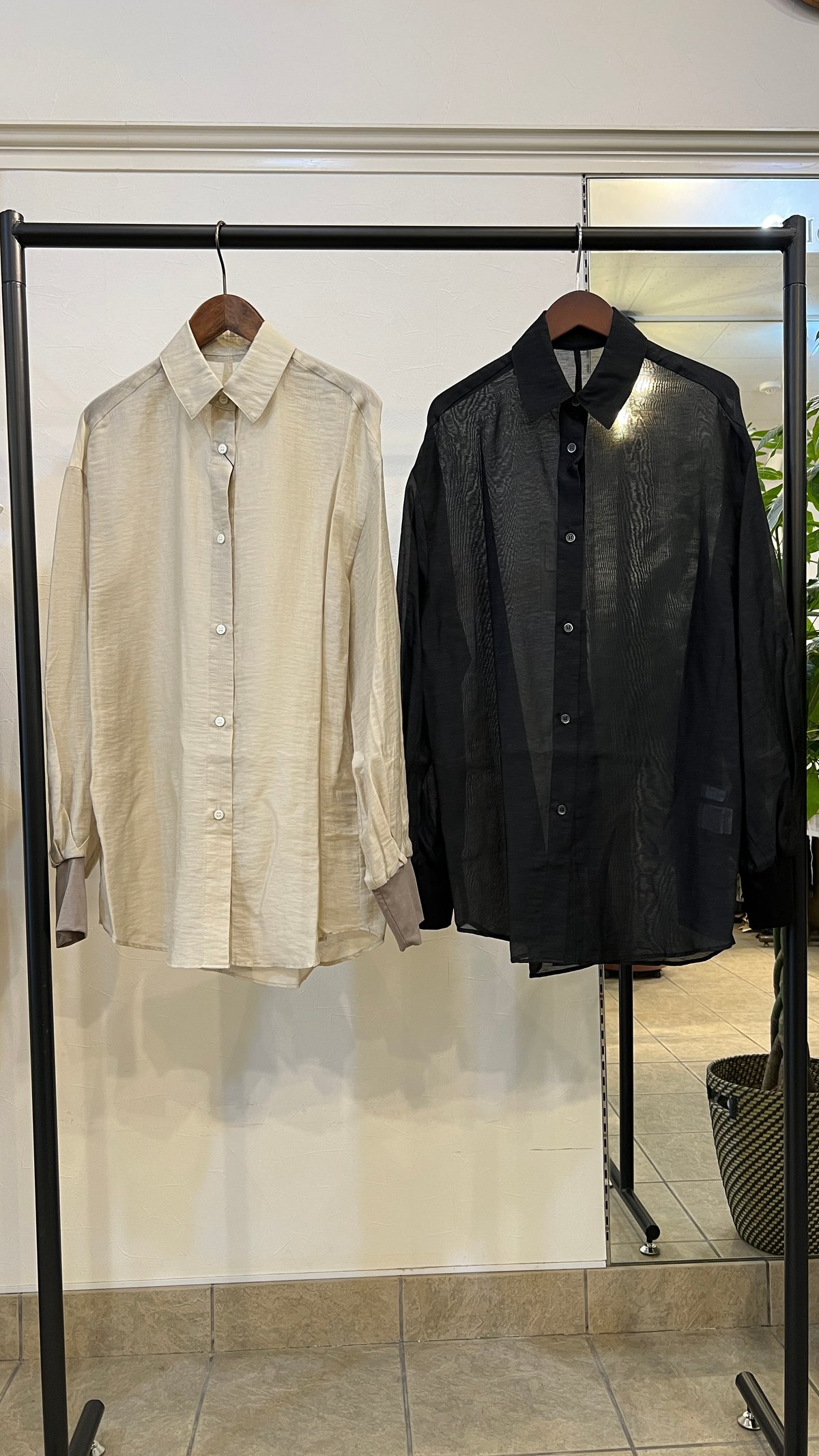 ブラック　ロングノースリーブシャツ ロングスリーブシャツ 85699 / CLOCHE | CALENDRIER online