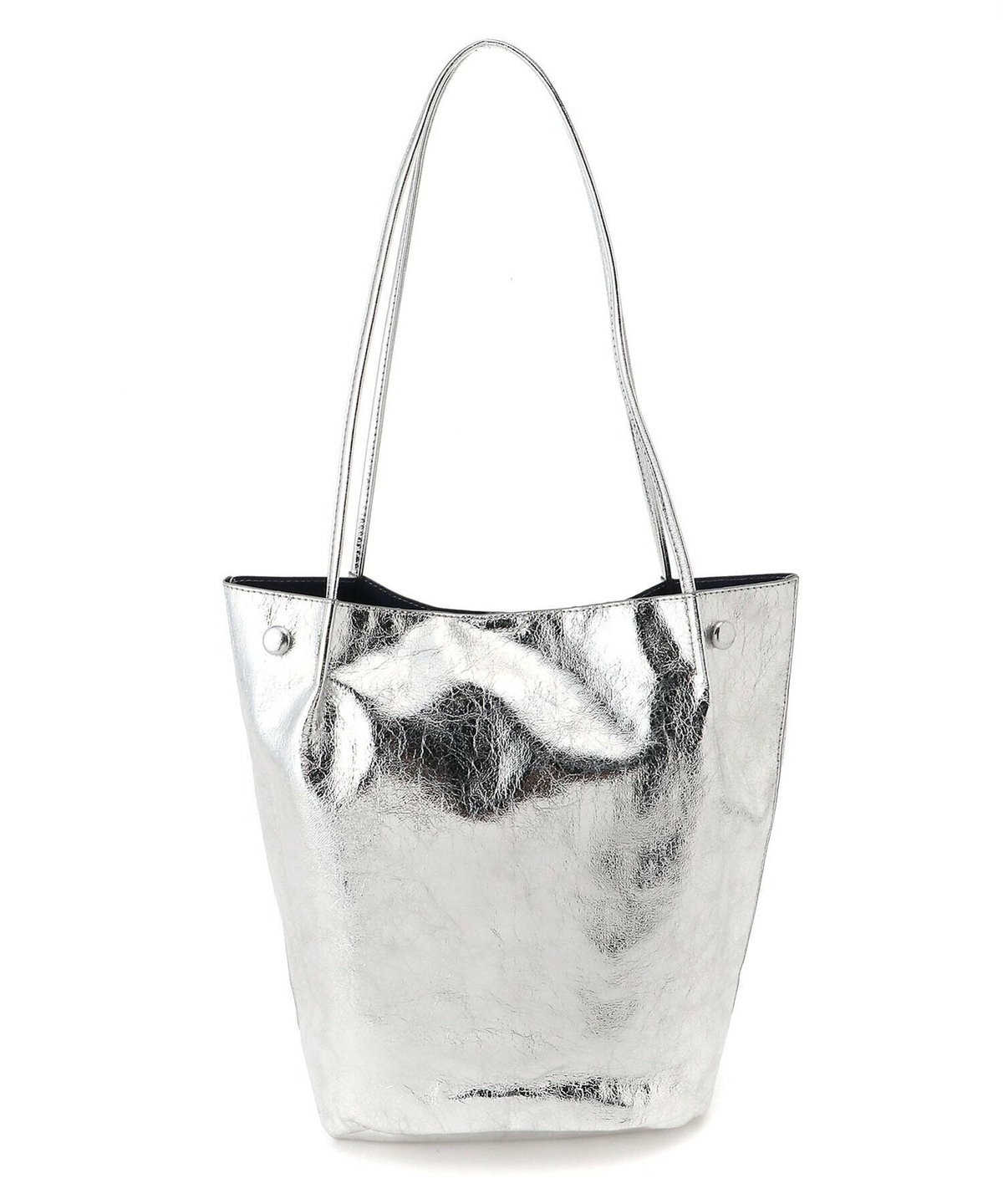 極美品✨BEAURE ムーバルベルトトートBAG　メタリックシルバー 極美品✨BEAURE ムーバルベルトトートBAG メタリックシルバー