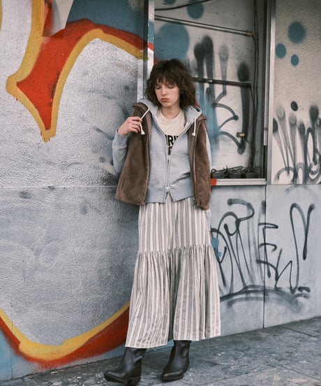 マルチストライプロングスカート8643302 / LeMelange