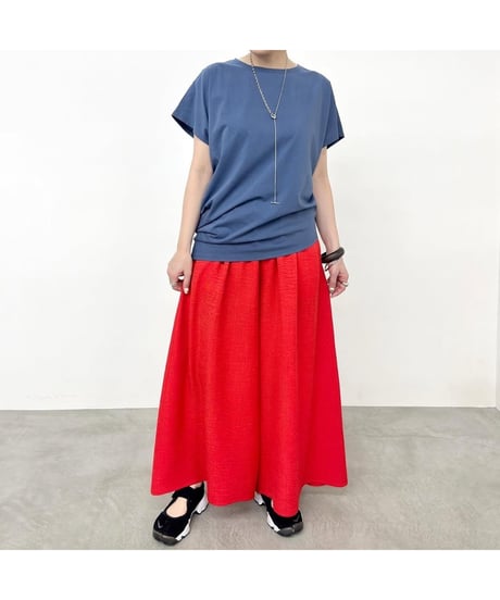 サイロプレミアム天竺 アシンメトリーTシャツ 510-35057/ NUS