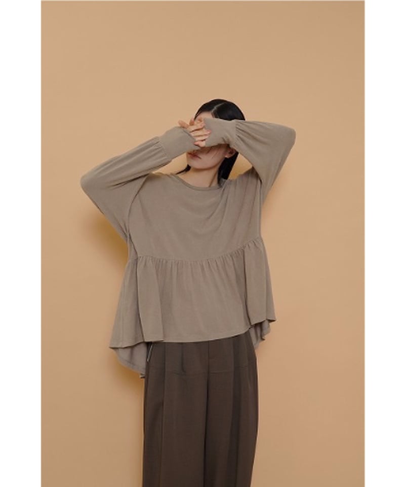 nikoCYAN TOKYO ラウンドギャザーウォーム ドルマントップス ラウンドギャザーウォームドルマンTOPS / CYAN TOKYO | CALENDRIER