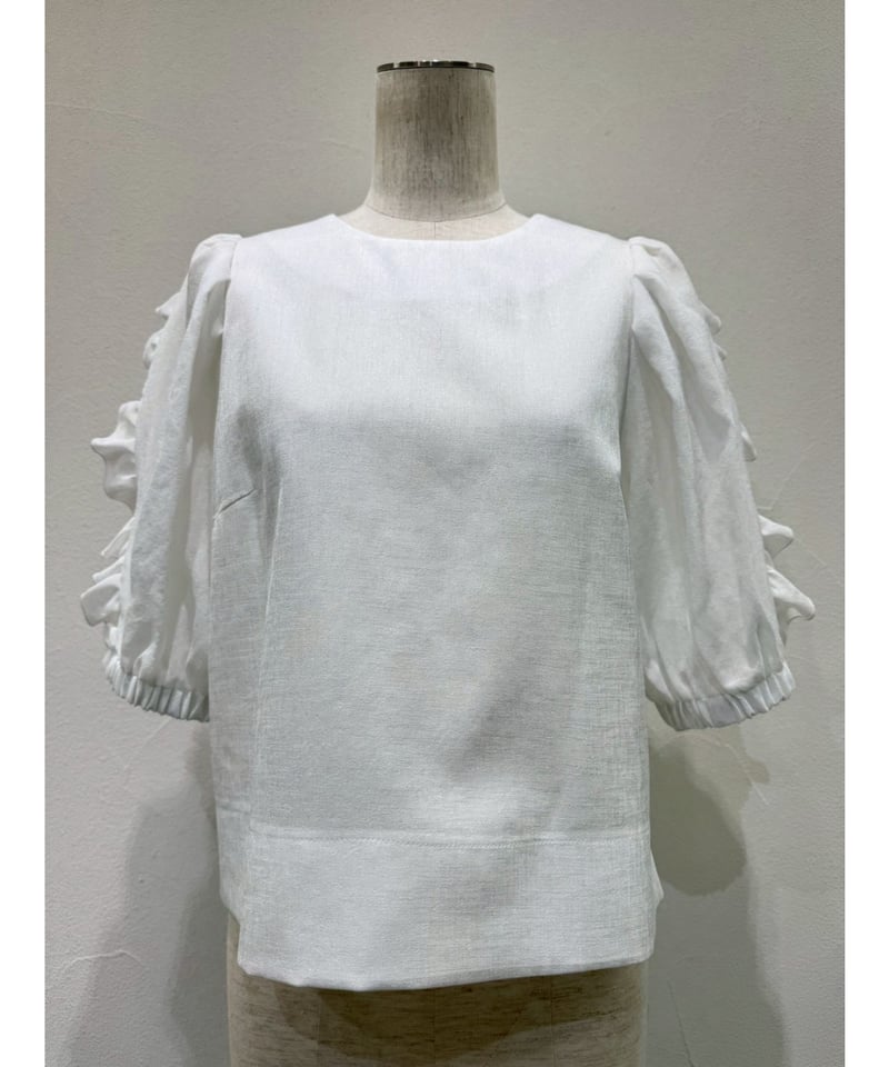 フリルスリーブブラウス 601467 / CYAN tokyo | CALENDRIER on