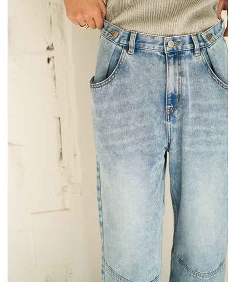TUCK BELT DENIM PT　Y262-31064　 / YENN