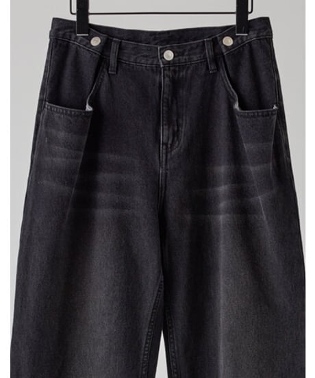 TUCK BELT DENIM PT　Y262-31064　 / YENN