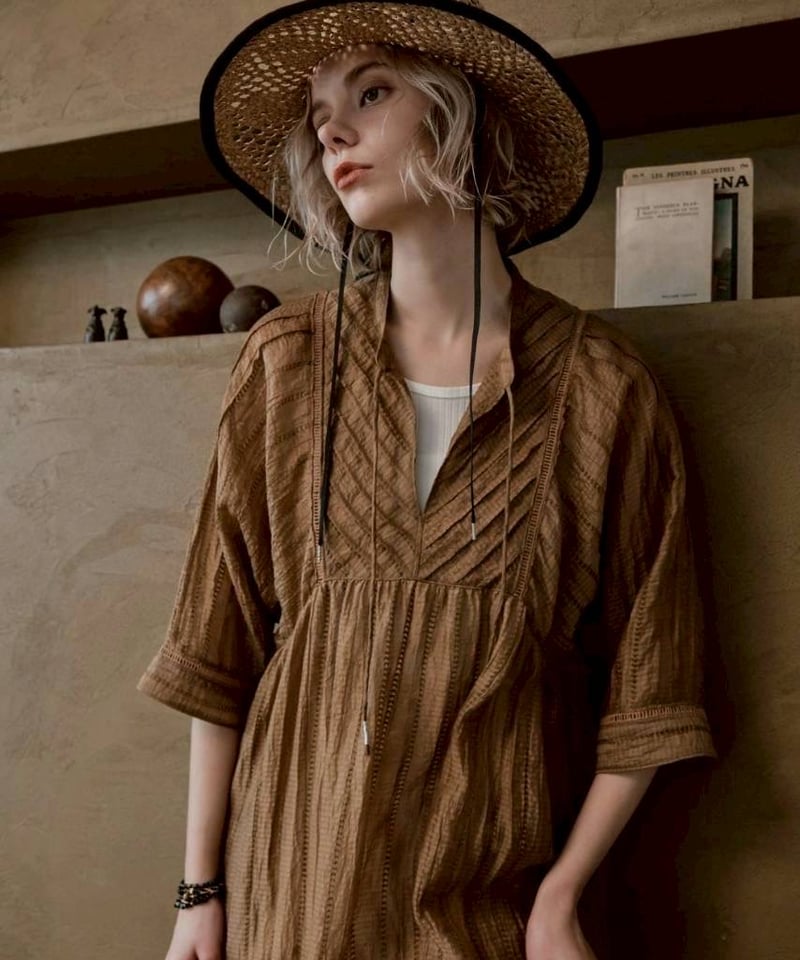 留袖 ワンピース 7分袖ワンピース 8623603 / LE MELANGE | CALENDRIER on