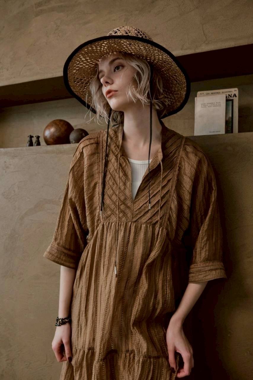 7分袖ワンピース 8623603 / LE MELANGE | CALENDRIER on