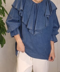 即納】裏起毛モロッコデニム 68254602 / Anna Kerry | CALENDRI