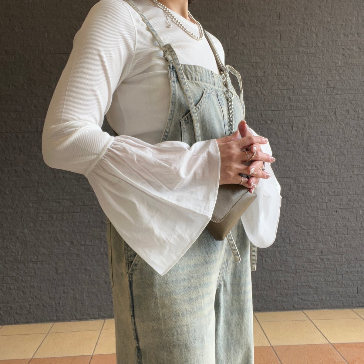 袖ギャザ一切替プルオーバー 80267007 / Dignite Collier | CAL