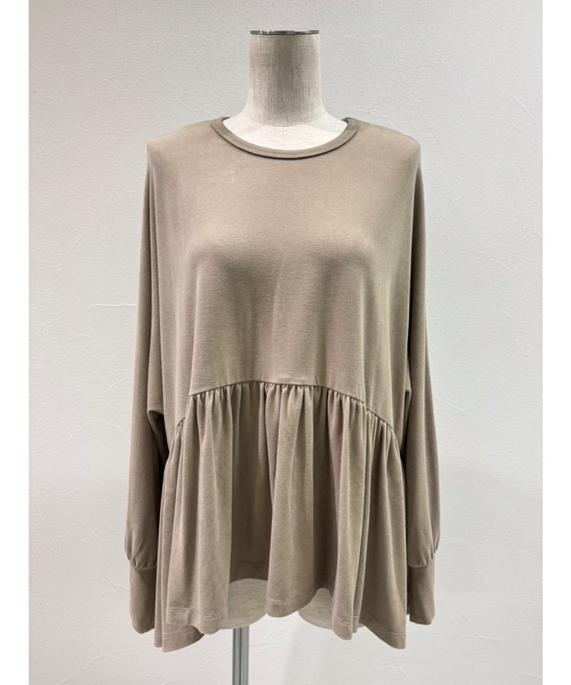 CYAN TOKYO ラウンドギャザーウォーム ドルマントップス ラウンドギャザーウォームドルマンTOPS / CYAN TOKYO | CALENDRIER