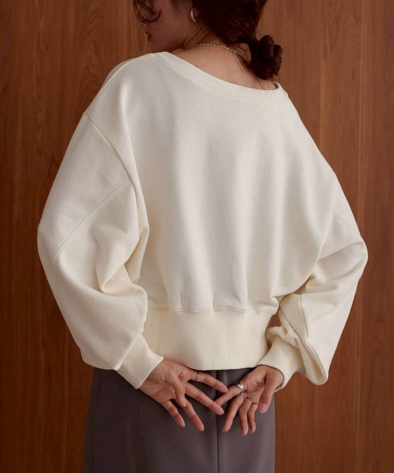 トップス PoopyGreg 前後2WAYロゴジップスウェットトップス /select | CALENDRIER