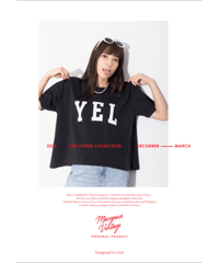 【再入荷】YEL Tシャツ(パウダー加工)  MG CT - 26033 - S  / MARGAUX VINTAGE