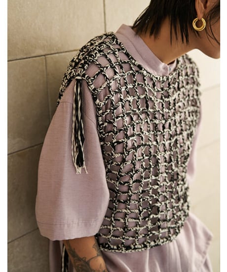 CROCHET MESH TOPS　Y262-91059　 / YENN