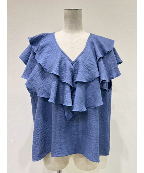 レイヤーフリルフレンチTOPS　601481   / CYAN tokyo