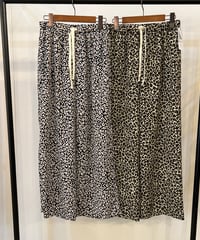 レオパード柄 イージーワイドパンツ 612-36029  / QTUME