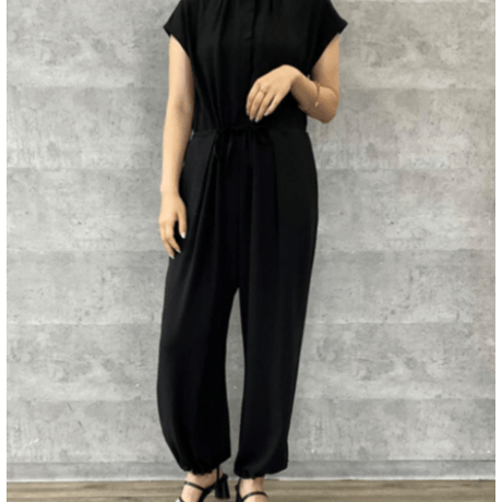 黒　☆今季 新品未使用☆アンナケリー　フレンチスリーブ　オールインワン annakerry | STORES