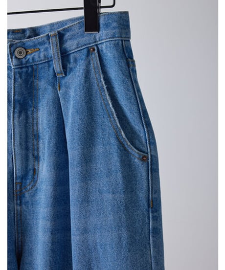 LASER CUT WIDE DENIM Y261-31001 / YENN