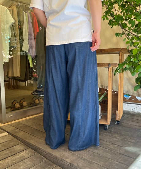 テンセルストレッチデニム イージーワイドパンツ 612-36022  / NUS