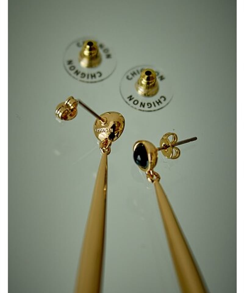 MODERN WEAVING オニキスドロップピアス MODERN WEAVING オニキスドロップピアス