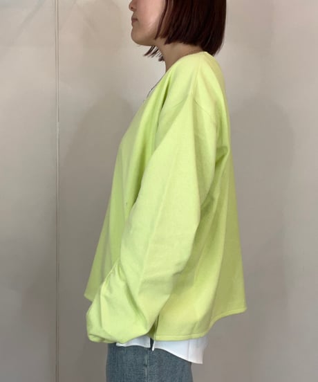 深Vスリーブボリュームプルオーバー 7115 /hunch