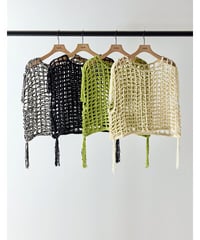 CROCHET MESH TOPS　Y262-91059　 / YENN