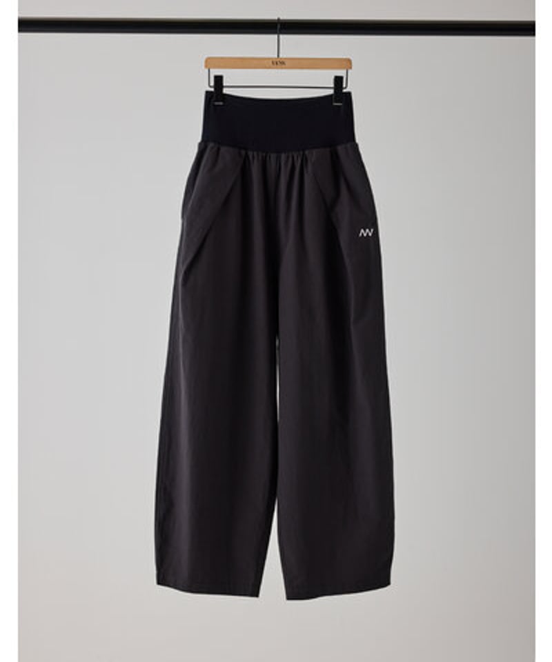 YENN WAIST RIB CURVE PT ワイドパンツ 38 YENN 】 WAIST RIB CURVE PT