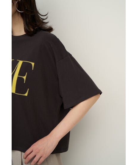 "AWE"ﾌﾟﾘﾝﾄｸﾛｯﾌﾟﾄﾞTee　8462-403KK　 / CHIGNON
