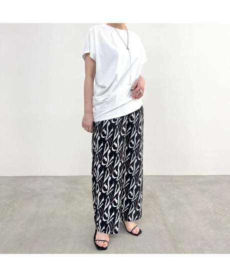 サイロプレミアム天竺 アシンメトリーTシャツ 510-35057/ NUS