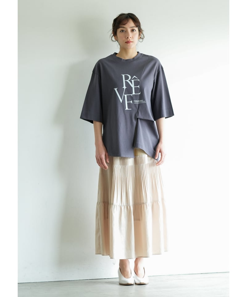 アシンメトリースリットカットソー 2513510 / LalliaMu | CALENDRIE