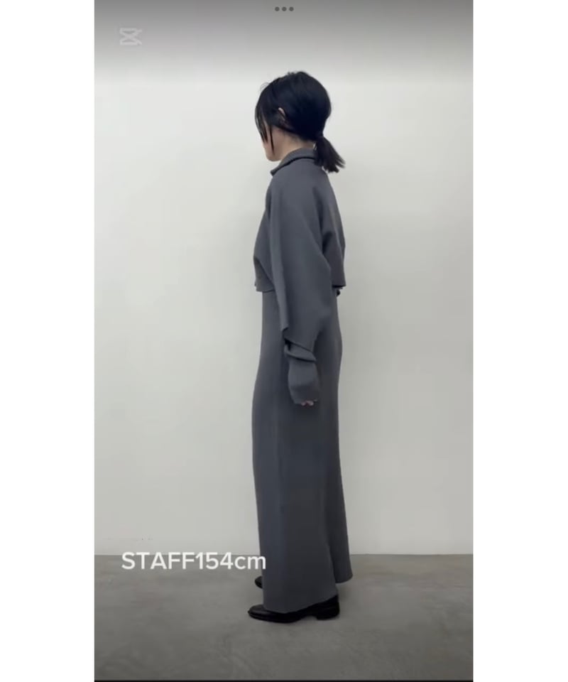 ルルムゥ　ニットワンピース rurumu:（ルルムウ）の「rurumu:/ルルムウ/symbiosis knit OP