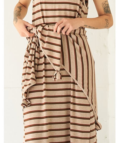 STRIPED JERSEY SCARF　Y262-01048　 / YENN